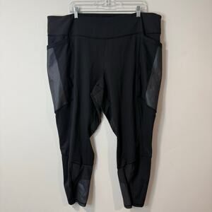 REI Co-op Womens Screeline Hike Tights Leggings Pockets Black Plus 3X Active Run